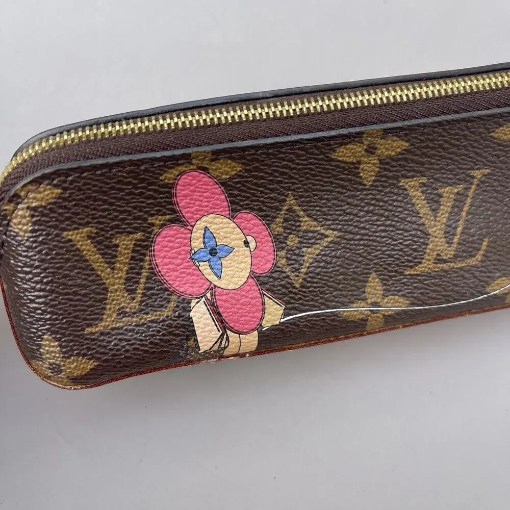Louis Vuitton 2019 Monogram Christmas Animation Tokyo Elizabeth Pencil Pouch